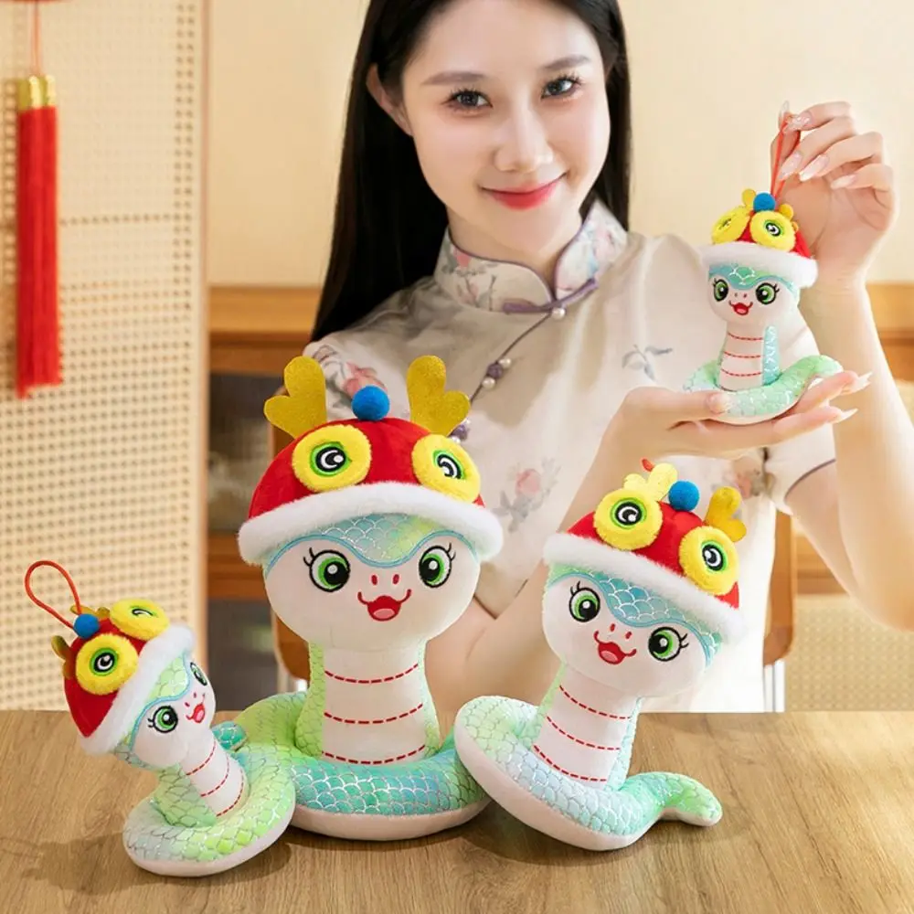 Big Eyes Snake Year Plush Toy Chinese Style Good Luck Wealth Snake Year Mascot Toy The God of Wealth Blessing