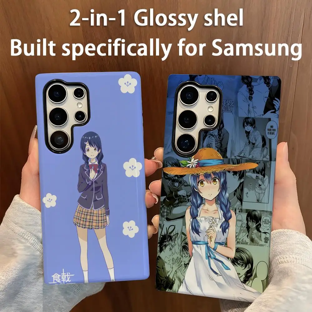 Чехол для телефона Shokugeki No Soma 2-в-1 глянцевый корпус для Samsung Galaxy S25 S24 S23 S22 S21 Plus Ultra Чехол для телефона Shokugeki No Soma 2-в-1 глянцевый корпус для Samsung Galaxy S25 S24 S23 S22 S21 Plus Ultra