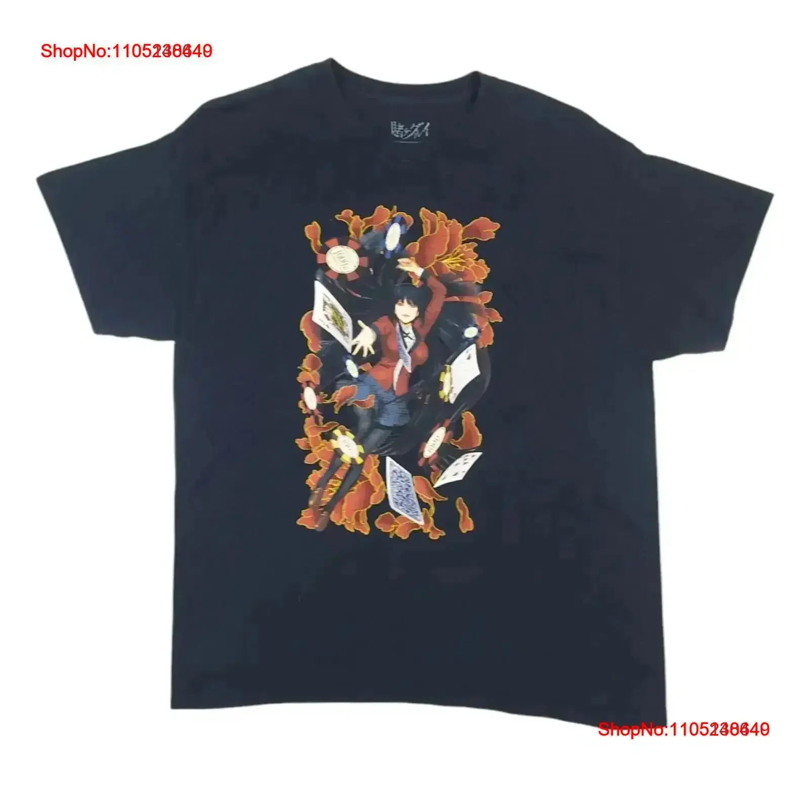 Kakegurui Jabami Yumeko Anime Manga Square Enix Bet Official Merch T Shirt L vintage Washed graphic Stretched Casual Versatile