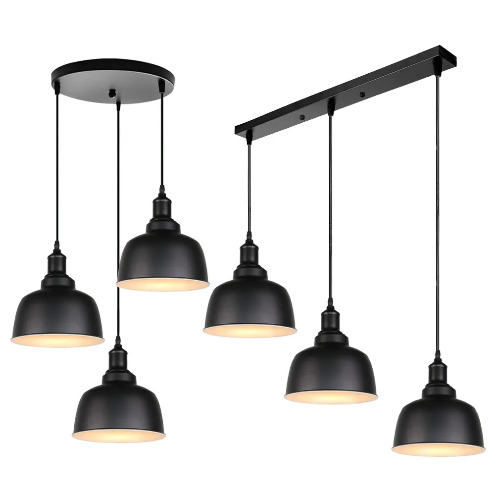 1/3 Heads Modern Hanging Ceiling Lamps Aluminium e27 Pendant Light for Dining Room Table Bedside Kitchen Decoration Lighting