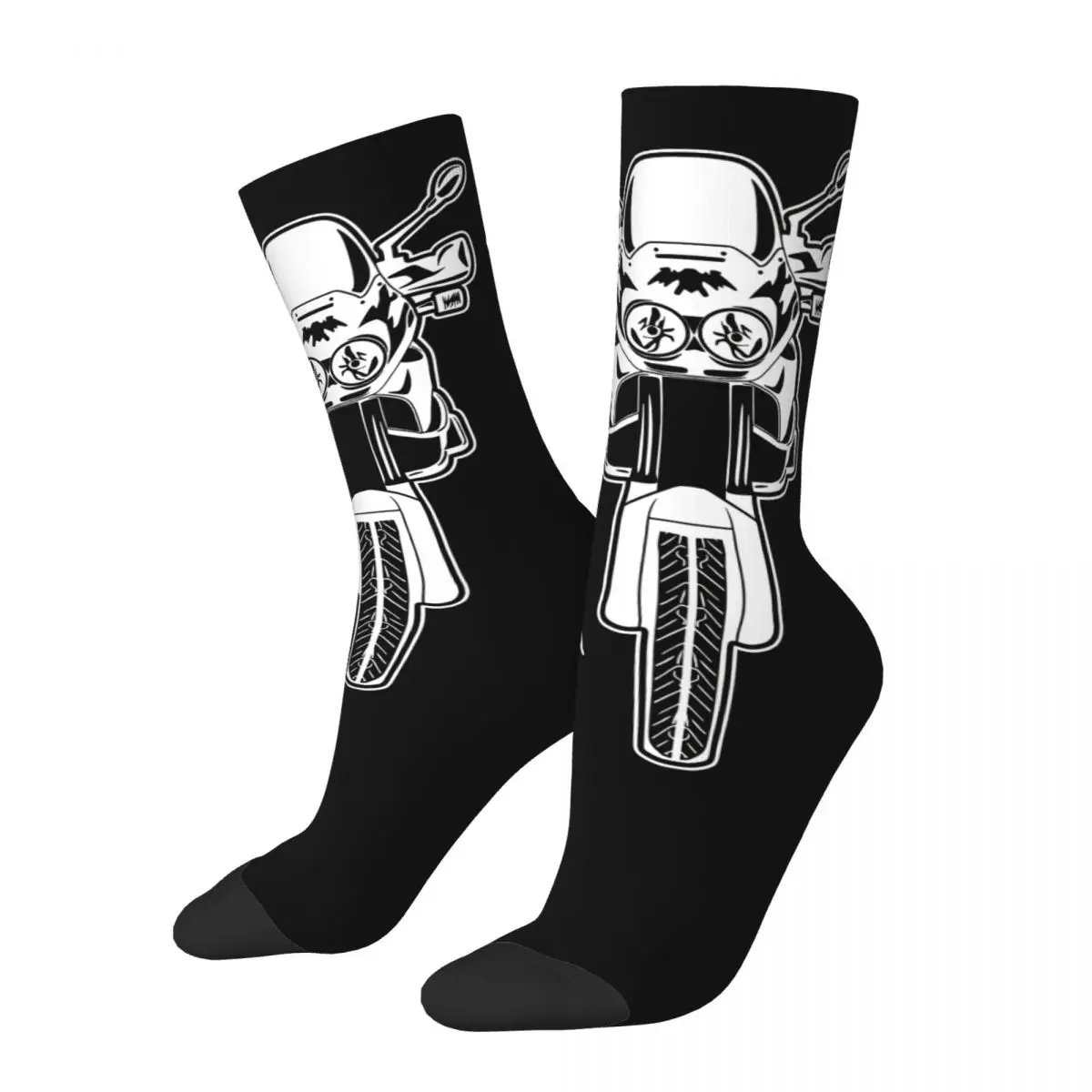 Divertenti calzini a compressione da uomo felici notevole Retro Harajuku popolare racing Hip Hop novità Seamless Crew Crazy Sock Gift