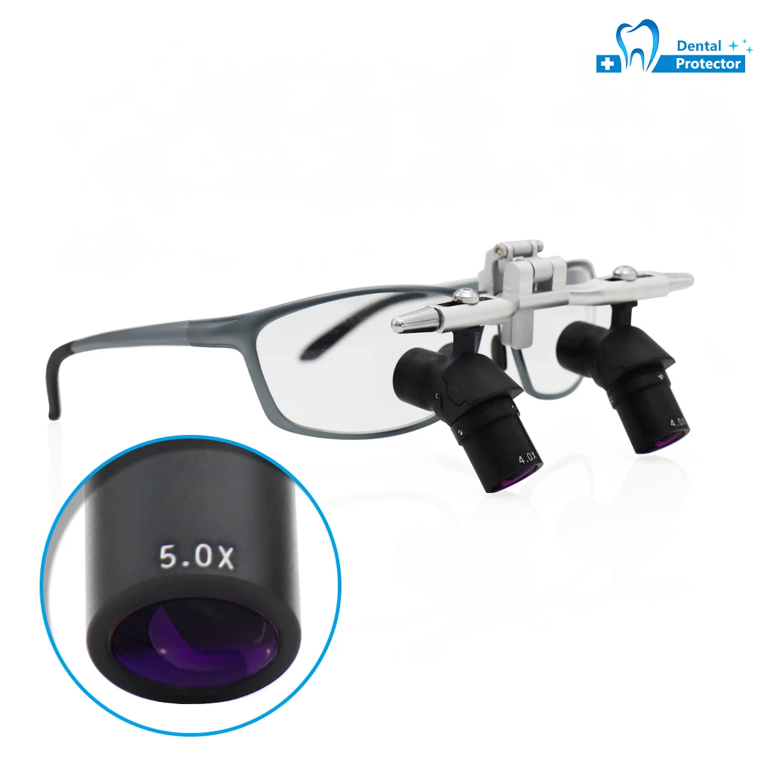 4X Dental Surgical Loupe Glasses 450mm | Lightweight Binocular Magnifier for Dentist Daily Clinical Use
