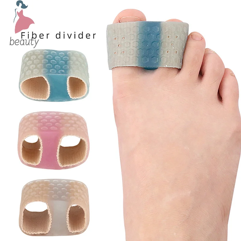 Separador de dedos de silicona para juanete, Corrector de Hallux Valgus, alisador de dedo pulgar reutilizable, herramienta para el cuidado de los pies