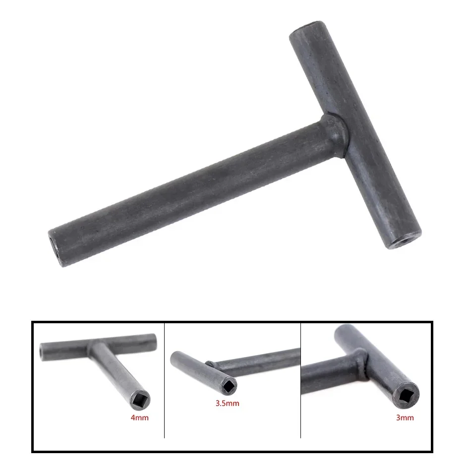 T Type Wrench 3/3.5/4/9/10mm Valve Screw Clearance Adjusting Spanner Square Hex Hexagon Hole Adjusting Wrench Repair Tool