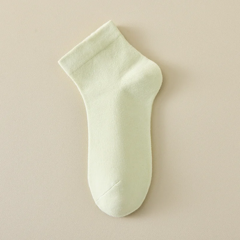 Spring Summer Autumn Ladies Breathable No Show Shoe Insoles Women 100% Cotton Thin White Short Maternity Foot Pads Low