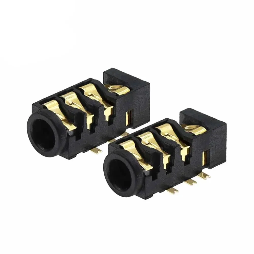 PJ-393 7Pin 3.5mm Audio Headphone Female Socket Jack Gold-Plated 7 Foot 4 Section DIP SMD SMT PJ393 Connector