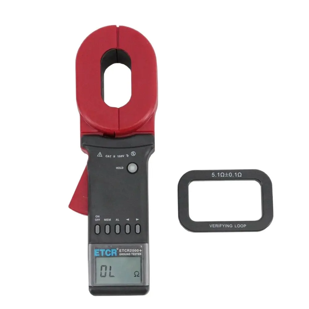 ETCR2000+ Clamp Earth Resistance Tester Resistance Resolution 0.001ohm Earth Resistance Meter