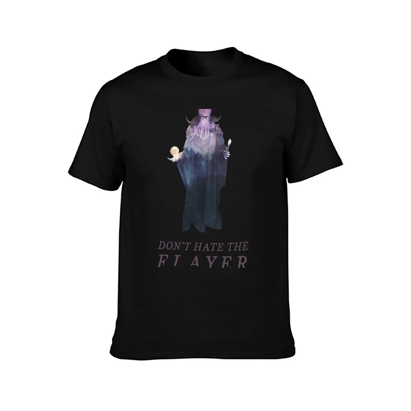 Don't Hate the Flayer - Illithid / Mind Flayer DnD Art T-Shirt Vintage Print Crew Neck Tee T-Shirt