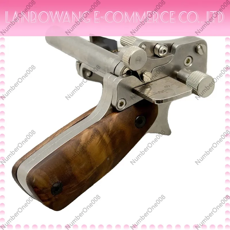 Manual Leather Strip Cutter Roller Type 10-60MM Adjustable Leathercraft Belt Cutting Tool with Metric-Inch Double Scale