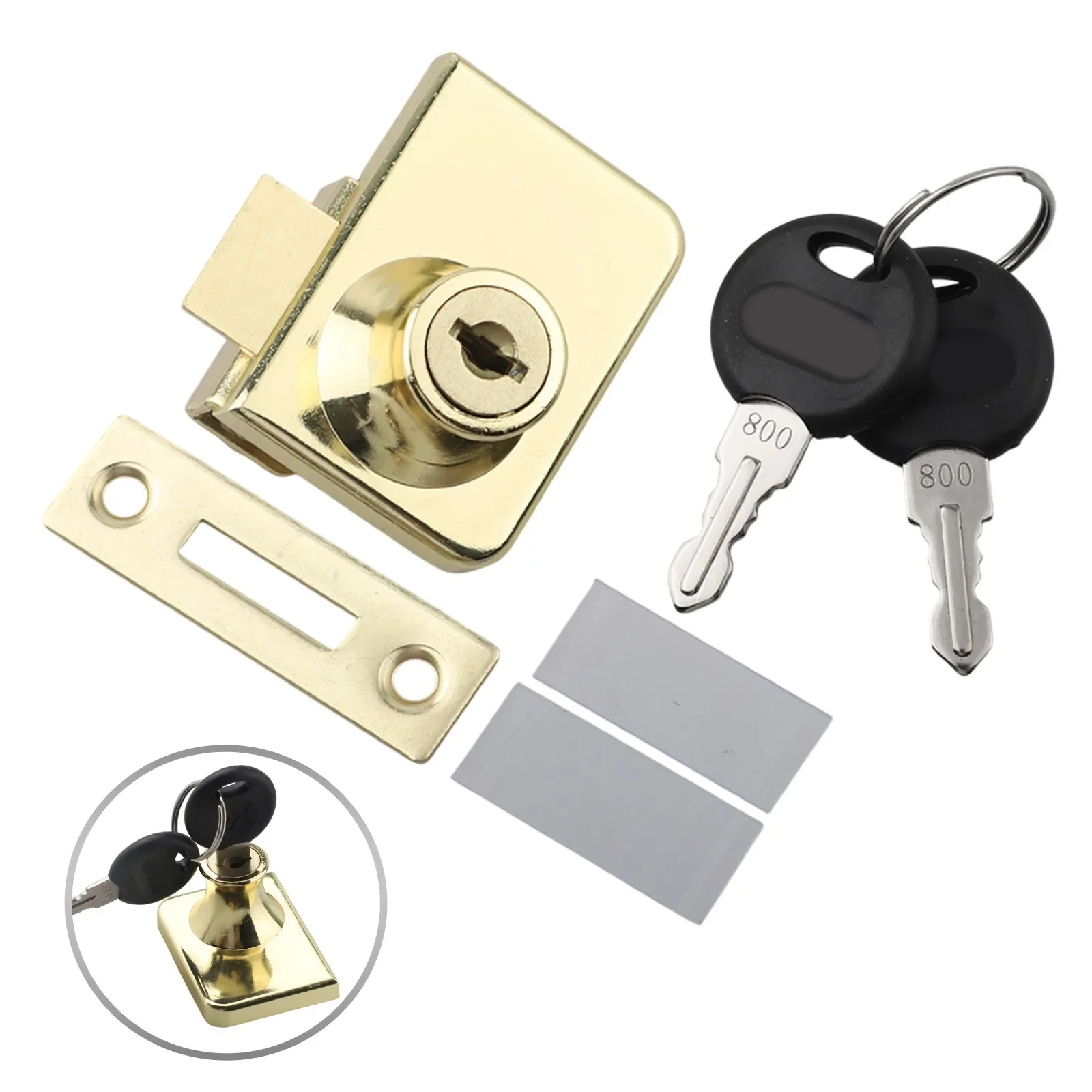Quality Lock Mechanism Security For Collectibles Home Display Elegant Door Lock Display Case Lock Long-lasting Use