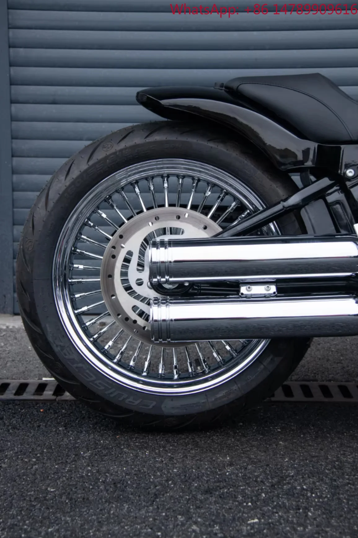 

Customizablewheel Sizes.Motorcycle Rear Casting Wheel 18x5.5 Chrome Tubeless Fat Spoke Wheel For 12-26 Softail MotorcyclesAmeric