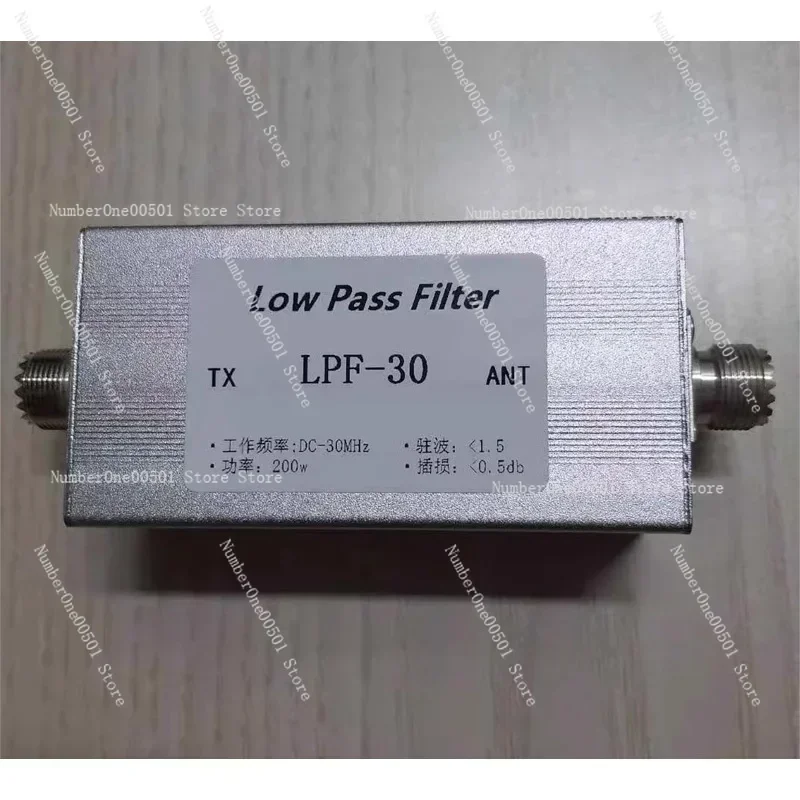 Short Wave Low Pass Filter LPF30 DC 30MHz Frequency Range M Mother Socket Interface 200 Watt High Power Capacity