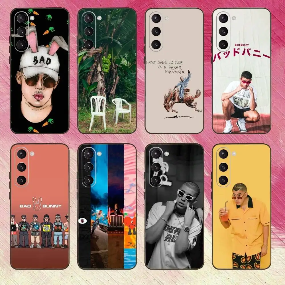 

Rapper B-Bad B-Bunny Albums Phone Case For Samsung Galaxy A73,A72,A71,A70,A53,A52,A51,Others Soft Black Cover