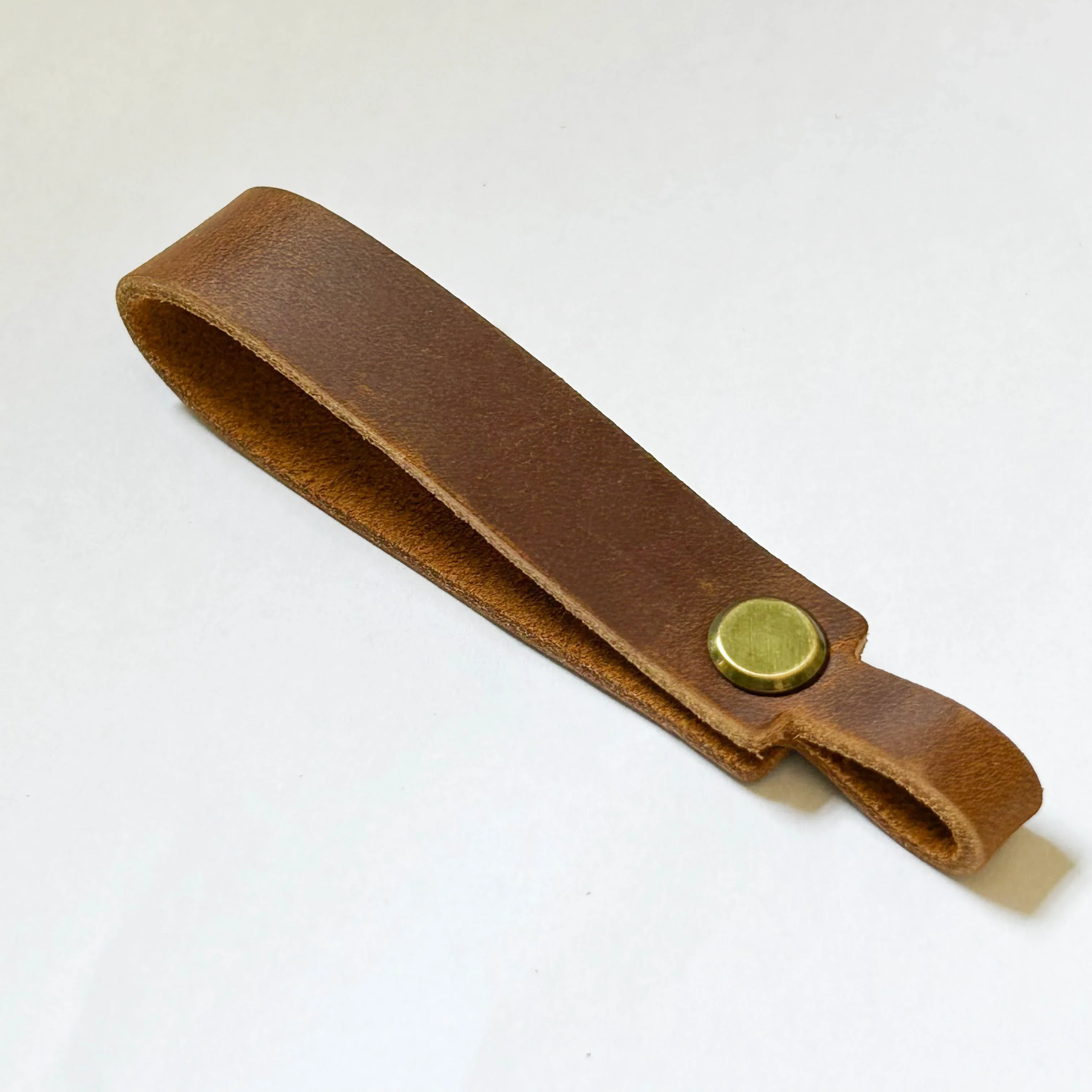 Personalized Minimalist Design Leather Keychain