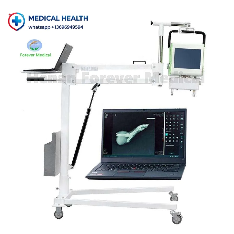 Animals Trolley Optional DR Portable Veterinary Digital X-ray Machine Medical 5kw DR X Ray with Touch Screen for Pet Clinic