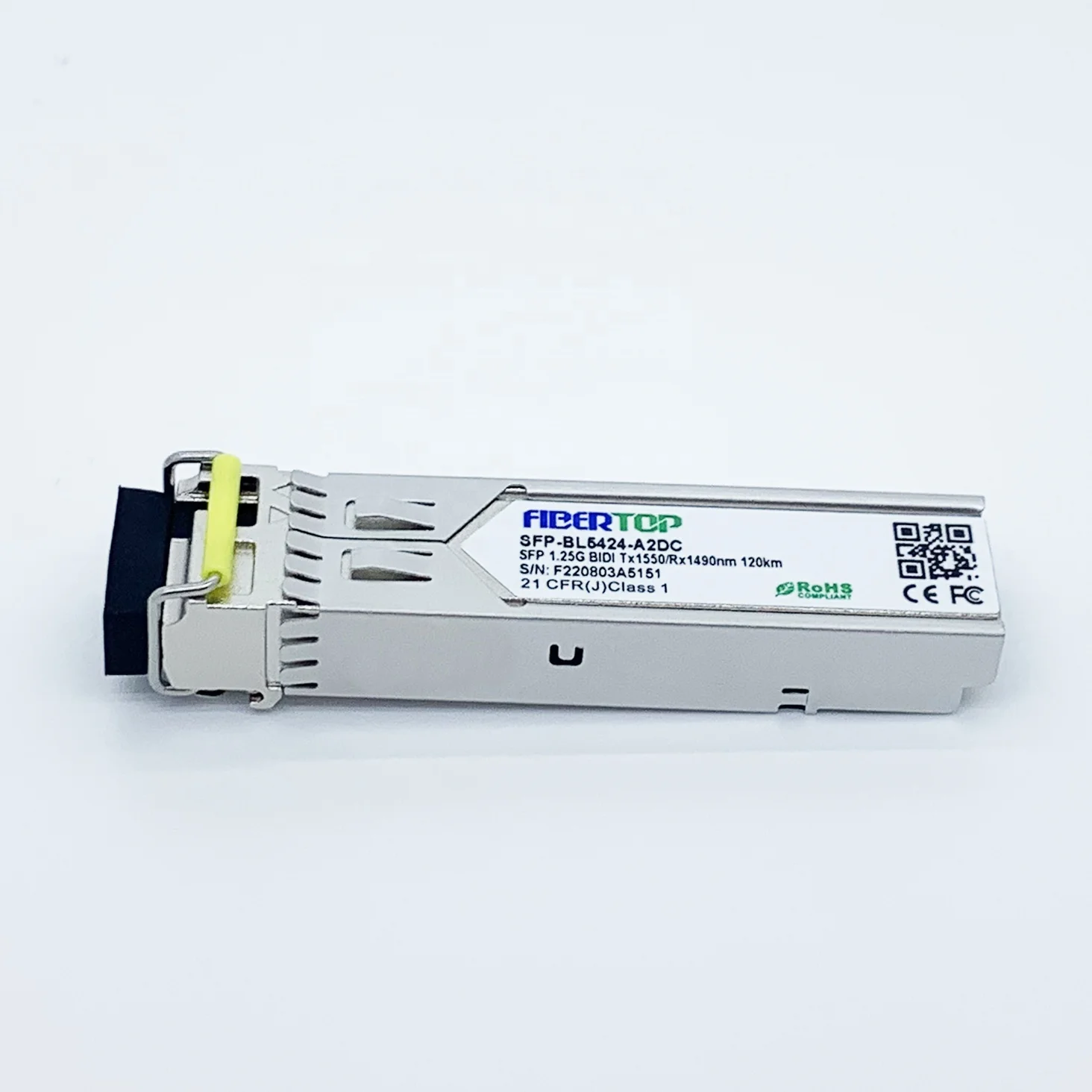 HPE SFP-1G-BXD-120 Compatible 1000BASE-BX 1.25G SFP Bidi 1550nm-TX/1490nm-RX 120km DOM Simplex LC SMF Transceiver Module