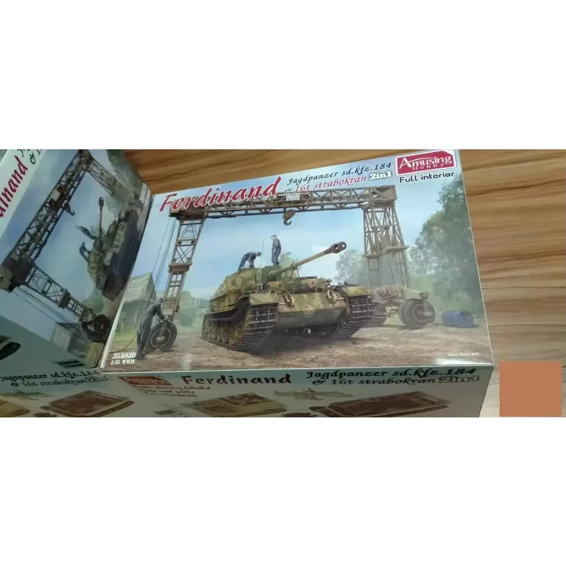 

Забавный 35A030 масштаб 1/35, Sd.Kfz.184 Фердинанда (полный интерьер), 16 т Strabokran, изготовленная на заказ, Коллекционная детская игрушка, подарок на день рождения