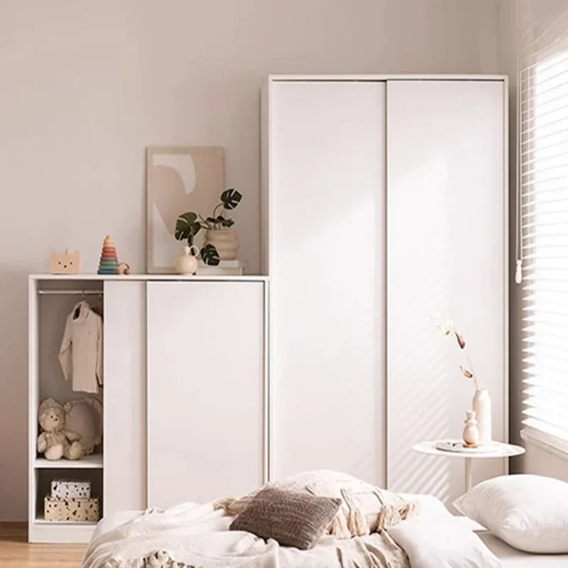 EvaluChildren's-Armoires de Rangement pour Vêtements, Blanc, Placard, Armoire, Chambre à Coucher, Enfant, Meubles Modernes, CY50CW