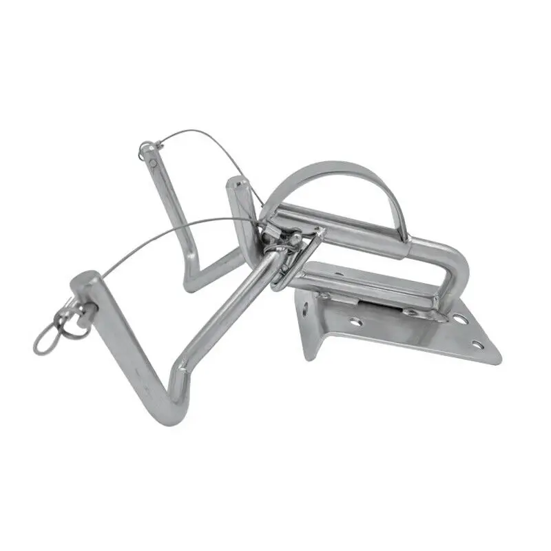 75x110x175 Inflatable Boat Quick Davit Steel Yacht Marine Replacement Accessory Deck Mount Watercraft Fishing Engine Row 4 Deck