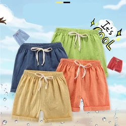 2 4 6 8 10 Years Boys Beach Shorts Kids Quick Dry Thin Shorts Children Summer Clothing Girls Cotton Short Pants Teen Trousers