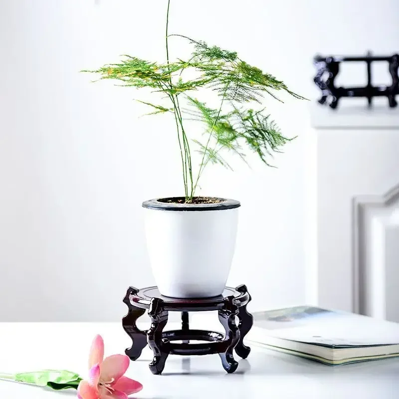 

26-30 см китайские подставки ручной работы винтажная круглая деревянная ваза восточная ваза подставка для аквариума настольная лампа основа для чайника