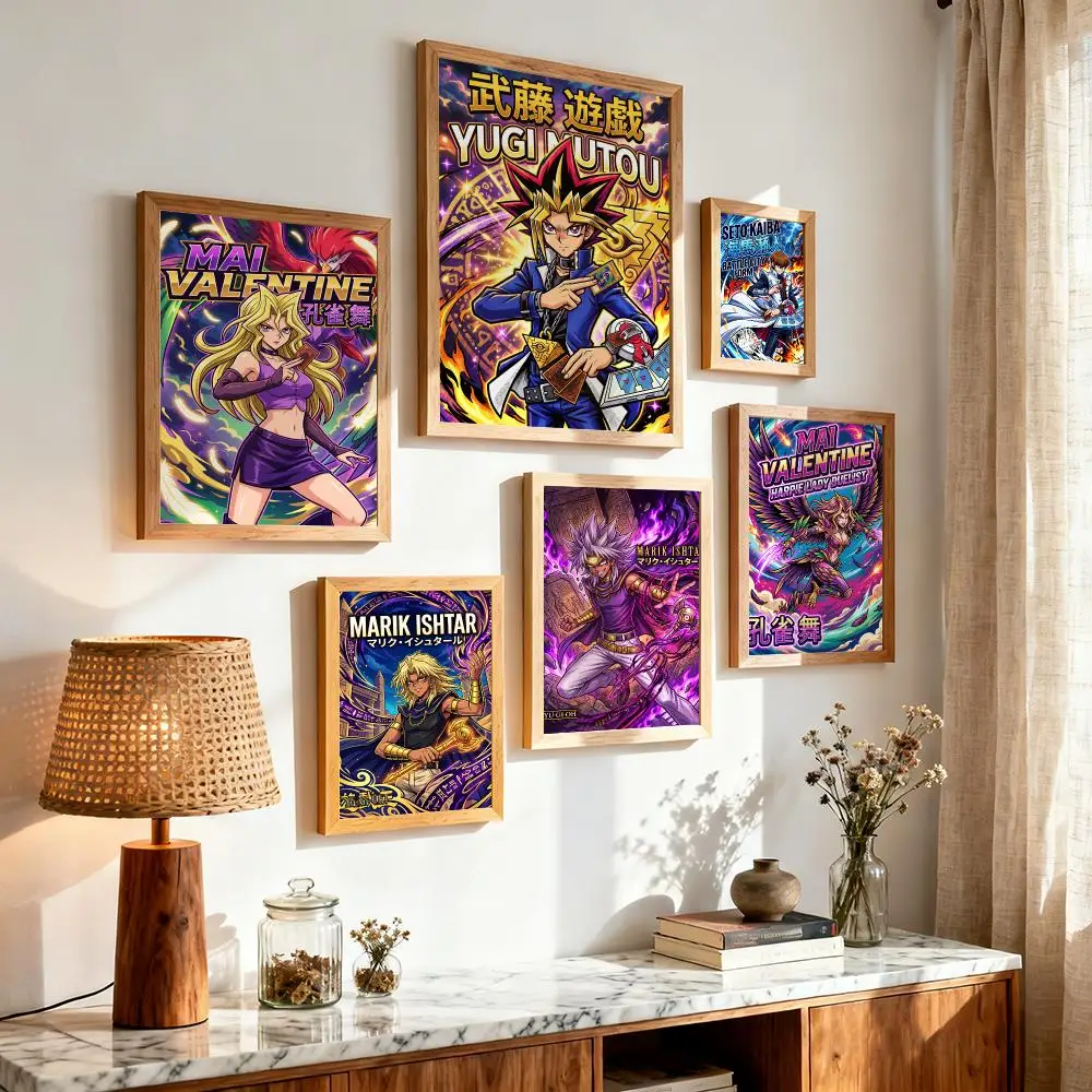 Classic Card Y-Yu-Gi-Oh Games Poster Modern Minimalist Wall Art for Bedroom Living Room Contemporary Home Decor Gift