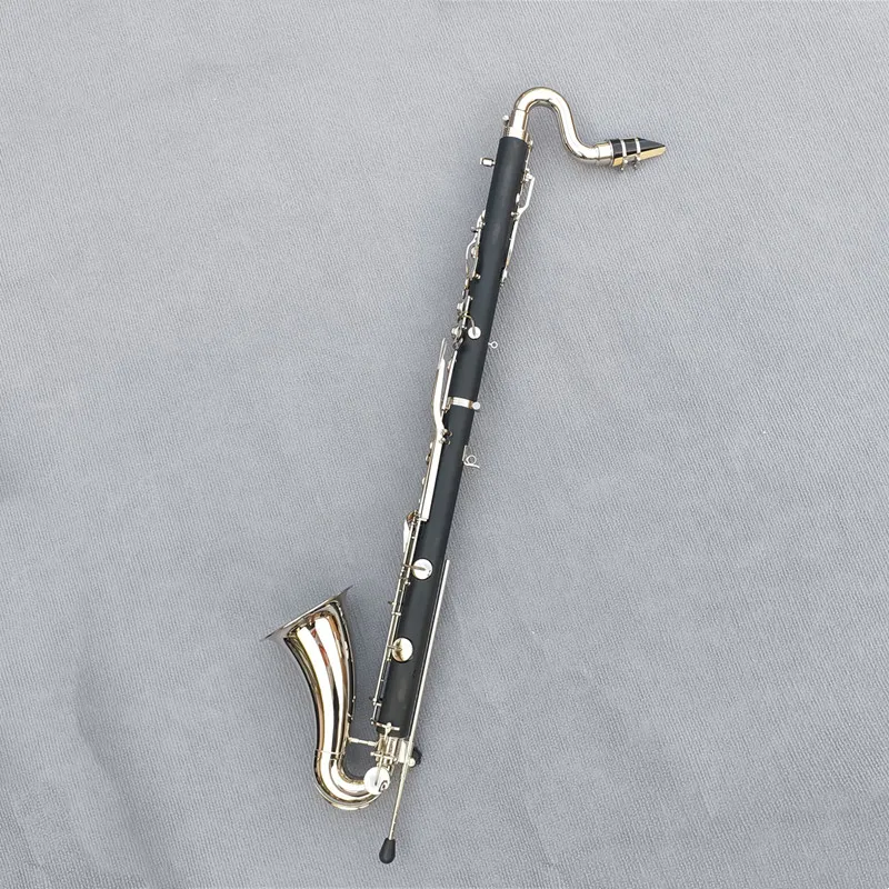 Silver Plated Keys Bass Clarinet Bb Tune Clarinet High Quality Bakelite Instrument With Case Free Shipping Musical Instrument