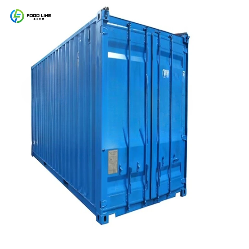 Container Block Ice Machine Direct Cool Salt Water Plant with Engine Motor Gear for Frozen Ice Storage