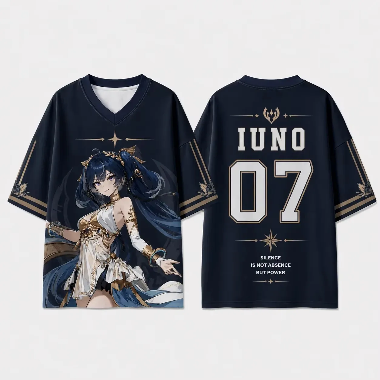 Wuthering Waves WW Cheap Graphic T-Shirt Galbrena Iuno Lupa All Over Print Anime Jersey, Breathable Quick Dry Tee