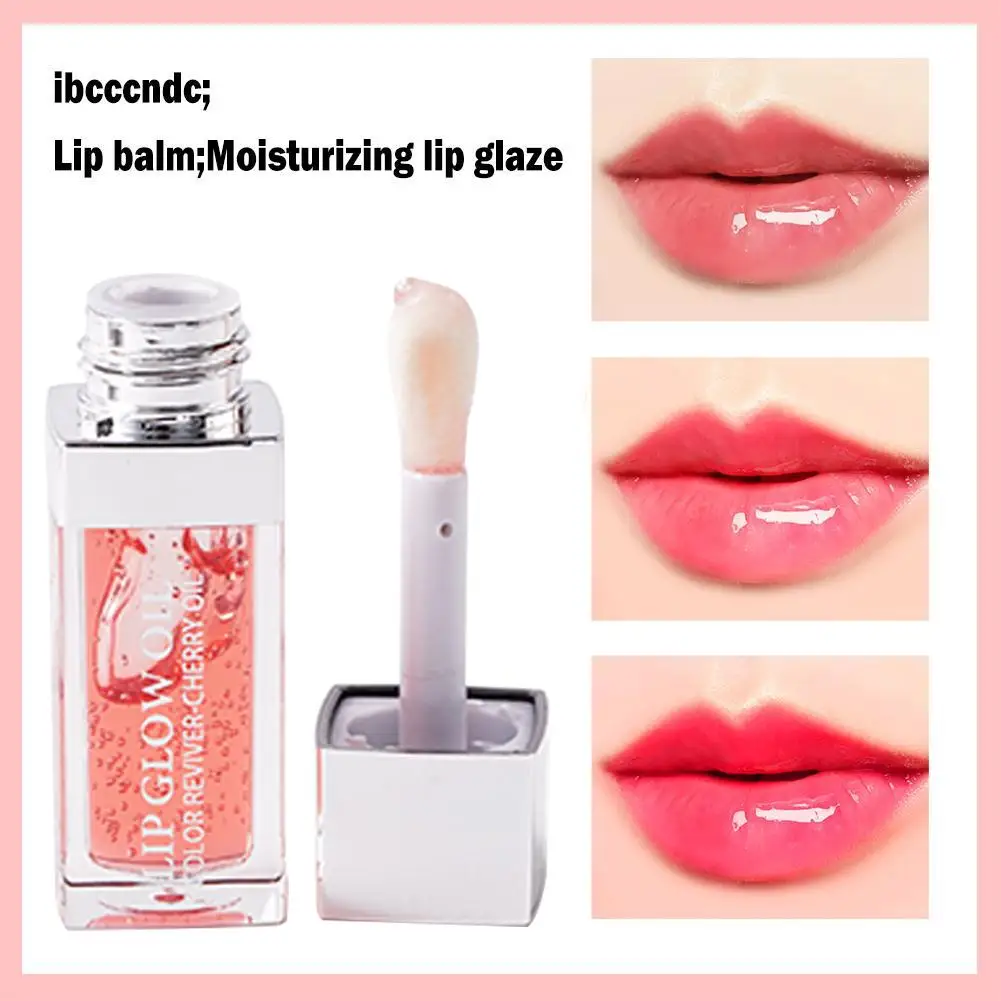 Ibcccndc-aceite labial hidratante, brillo labial Sexy, tinte, no pegajoso, transparente