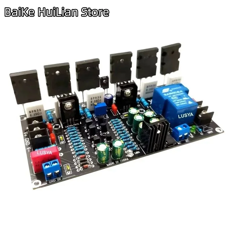 

Upgraded Version 300W Mono Power Amplifier 1943 + 5200 High Power Tube Amp Board With Speaker Protection Relay