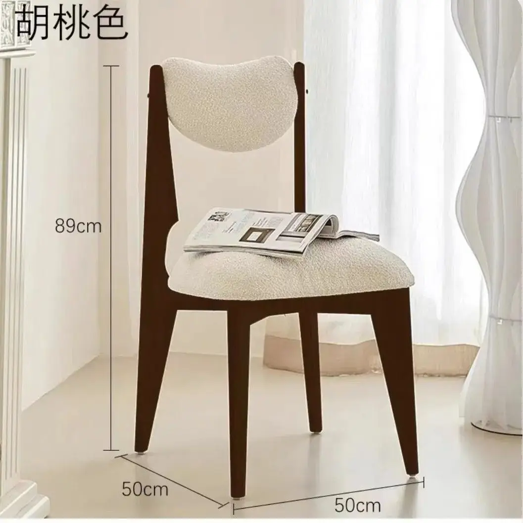 الفرنسية الشمال كرسي القرون الوسطى الرجعية خشب متين المنزل الطعام كرسي ضوء الفاخرة الحديثة مصمم كرسي خلفي بسيط