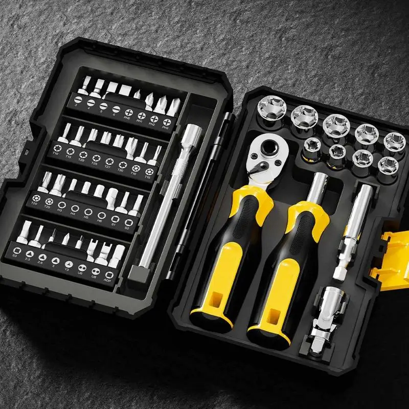 Ratchet Wrenches Set Auto Repairing Carbon Steel Ratchet Sets Spanner Kit Portable Home Maintenance Accessories