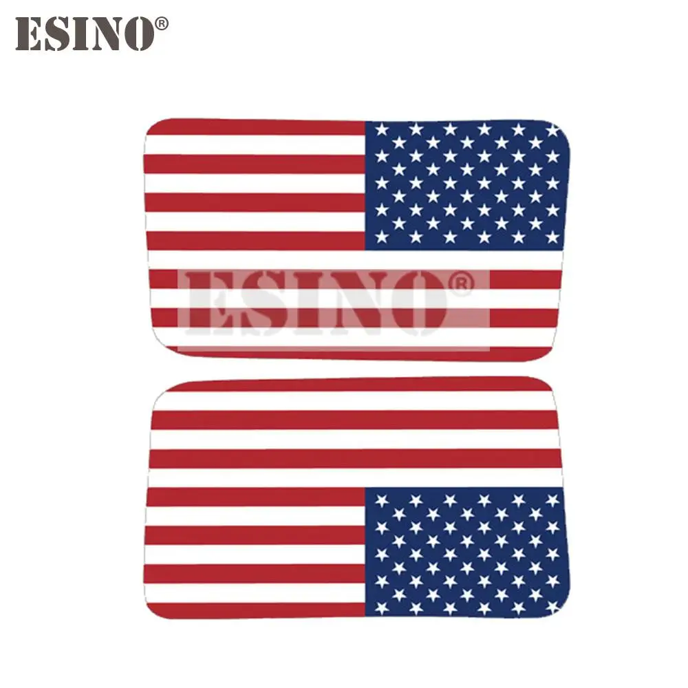 2 x Car Styling Auto Decal Cartoon PVC Sticker USA America National Flag Map Decorative Pattern Vinyl Car Bumper Body Vinyl