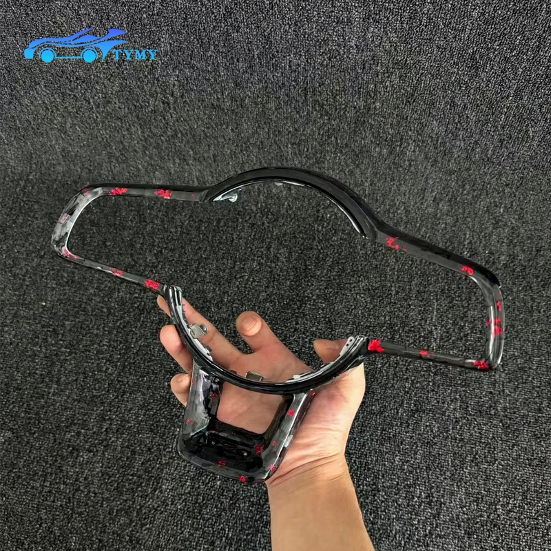 

Для Volkswagen Golf 7, MK7 Passat, B8 Tiguan, MK2, кованые декоративные рамы рулевого колеса из углеродного волокна, индивидуальные логотипы