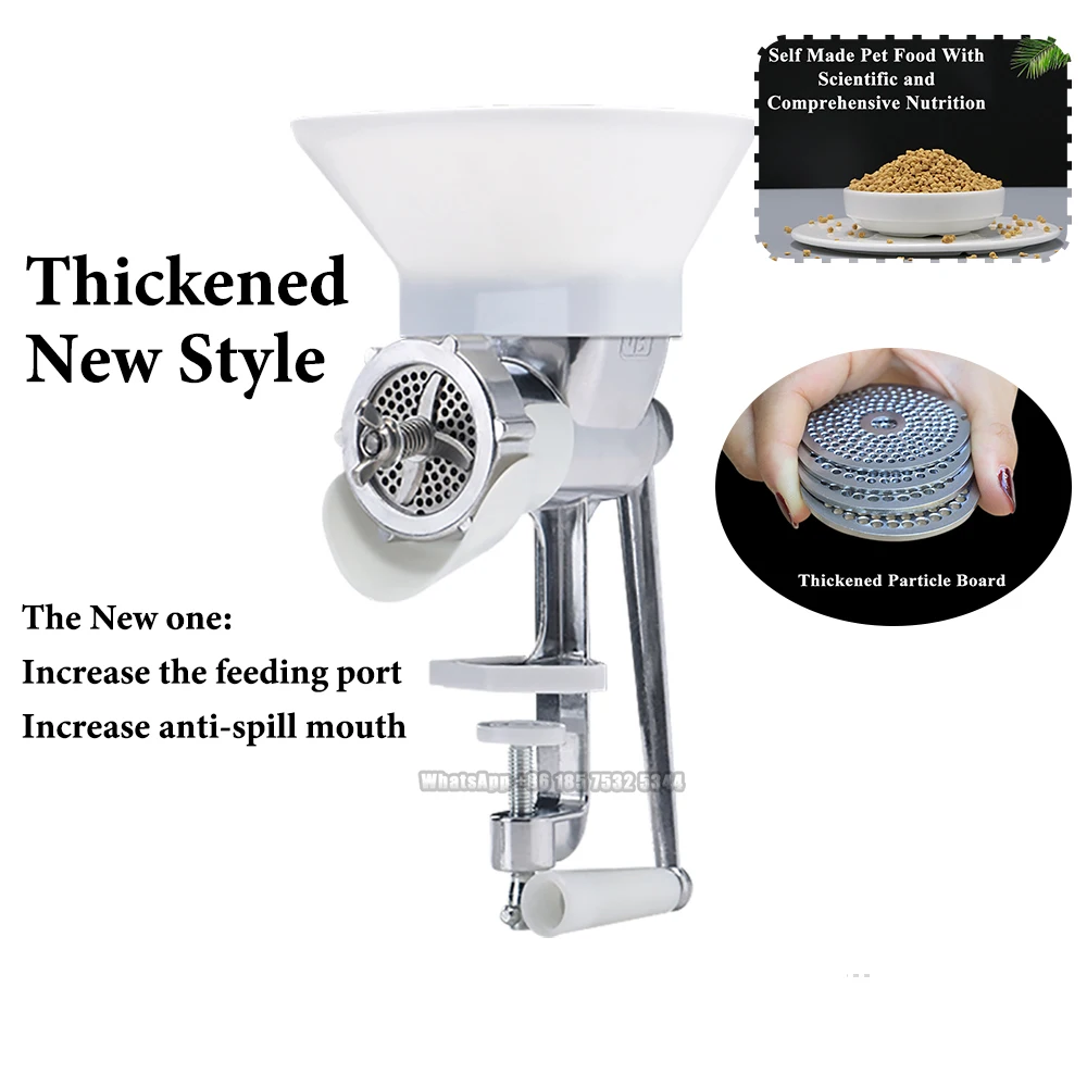 Hot selling Feed Pellet Machine Household Cat Food Rabbit Food Bird Food Manual Pelletizer for Pets Fowls Chickens Fish Dog