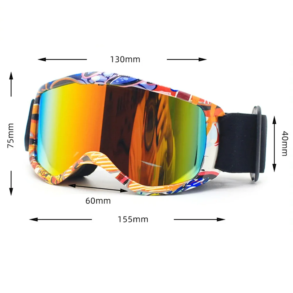 Windproof Anti-Fog Ski Goggles for Kids, Snowboard Glasses, Skiing Mask, Outdoor Sport, Off Road Goggles, Winter