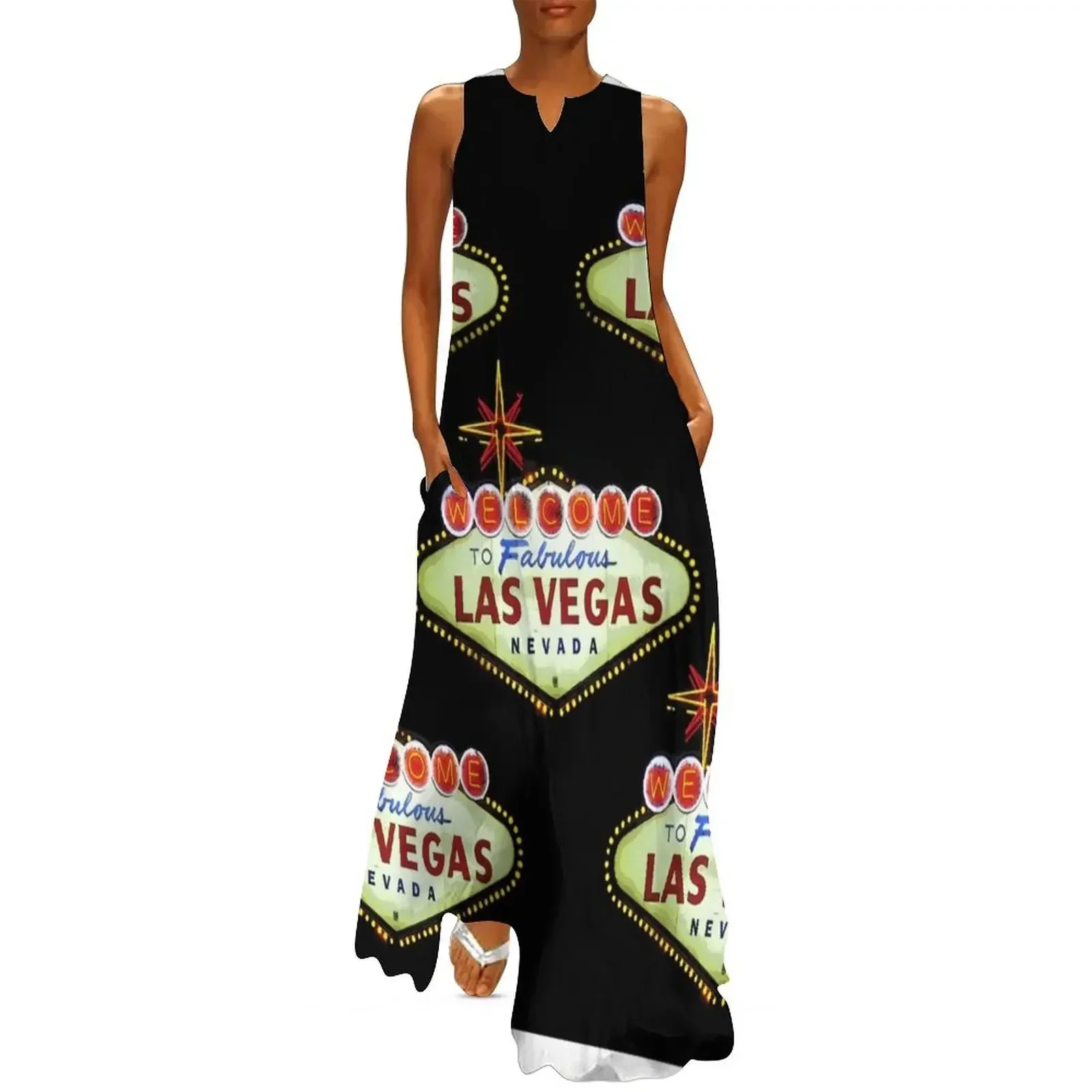 

Las Vegas Welcome sign Long Dress Party dresses dresses ladies 2025 summer women's dresses luxury prom clothes Dress