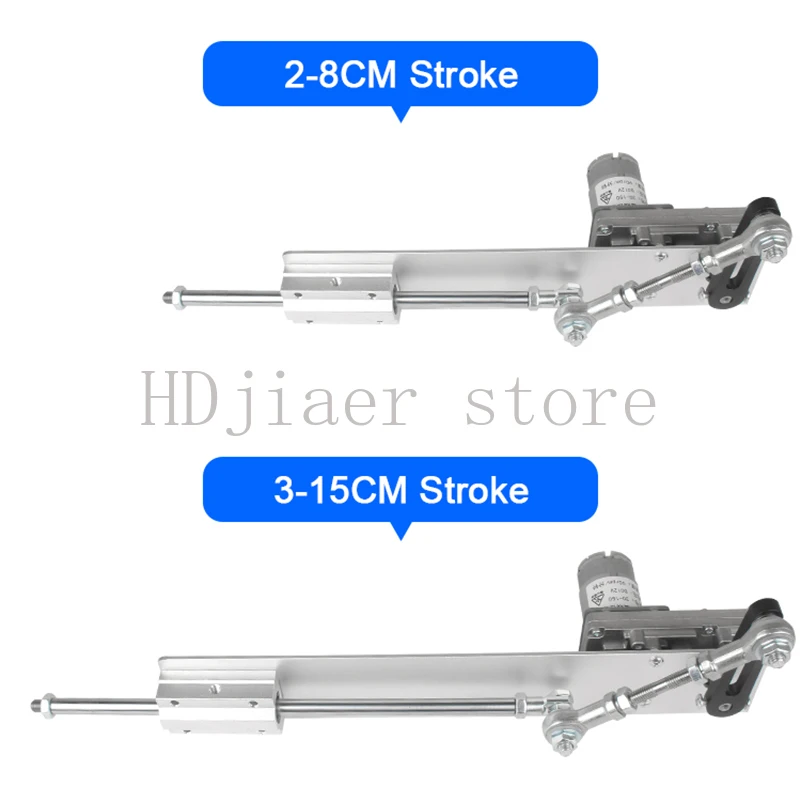 

Big Thrust Telescopic Linear Actuator Set DC 24V Adjustable Stroke and Speed with Foldable Bracket Suction Cup 3XLR Connector