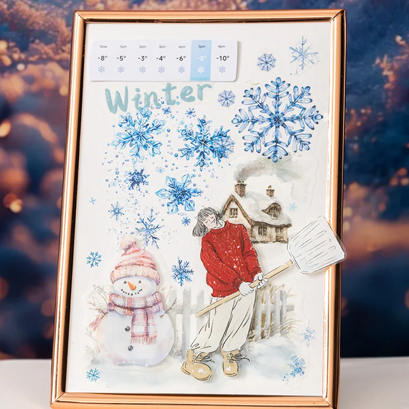 Sticker Pack 20sheets/bag Weather Forecast Logo Stickers Scrapbook Stationery DIY Handbook Mobile Phone Case Notebook Decoration