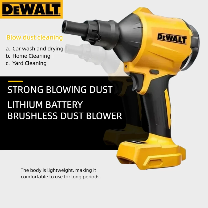 DEWALT Multifunction Dusting Machine: Brushless Cordless Air Blower with Nozzle for Cleaning & Inflating (Bare Tool) - view 3