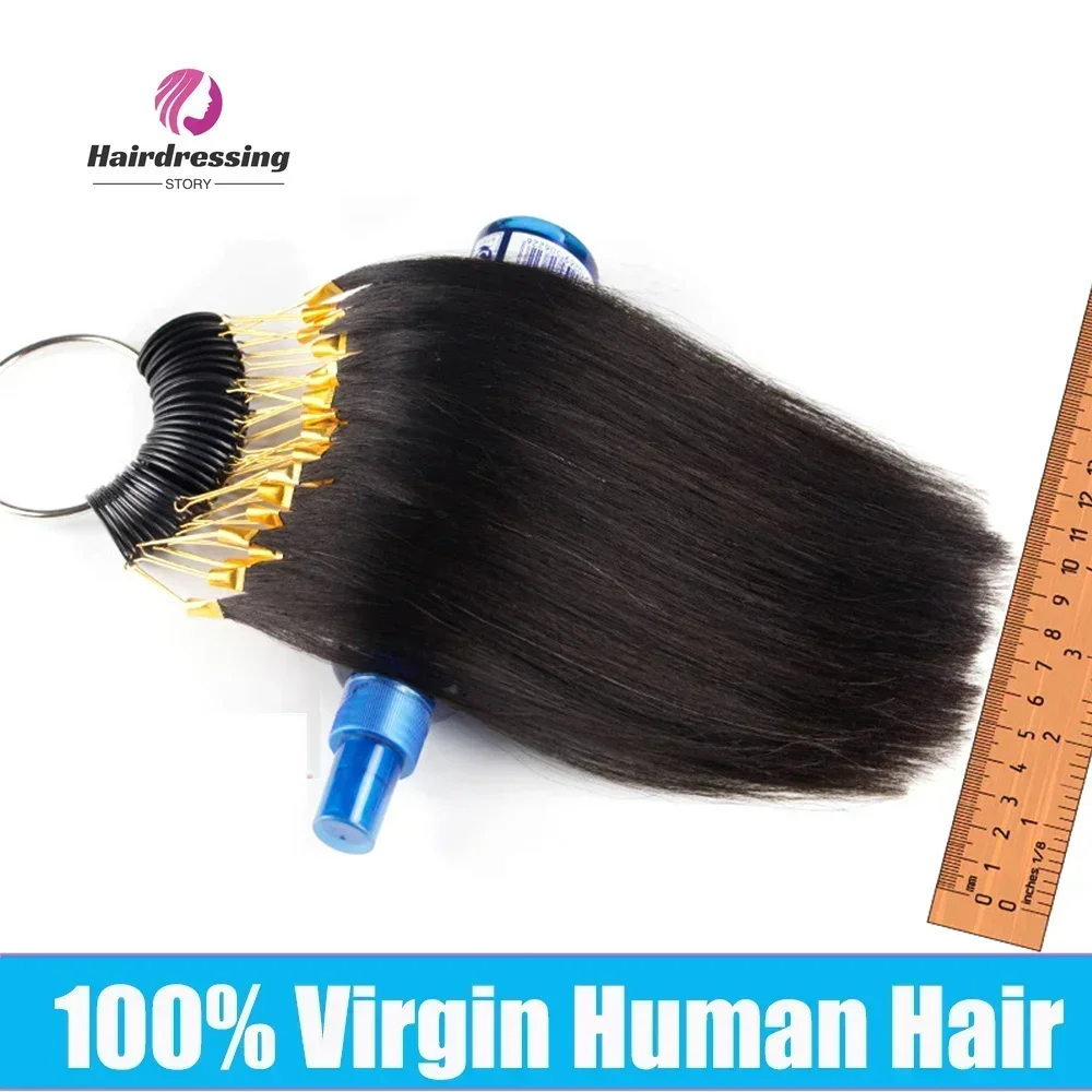 30Pcs/Set 100%Virgin Hair Color Human Hair Swatches With Love Needle Hair Extension Samples Testing Color For Salon Hairdressing