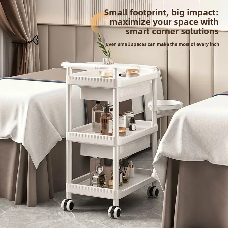 Beauty Salon Cart Mobile Service Trolley for Hairdressing Tools Storage and Mobile Carts Universal Use Hair Salon Furniture
