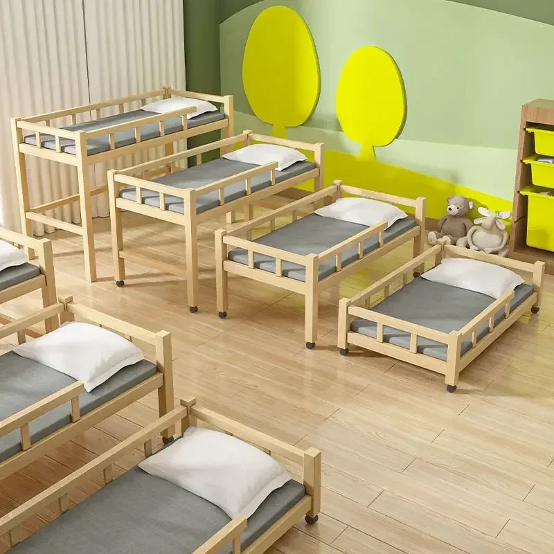 Four-layer stacked bed,  kindergarten care class primary school students pine up and down