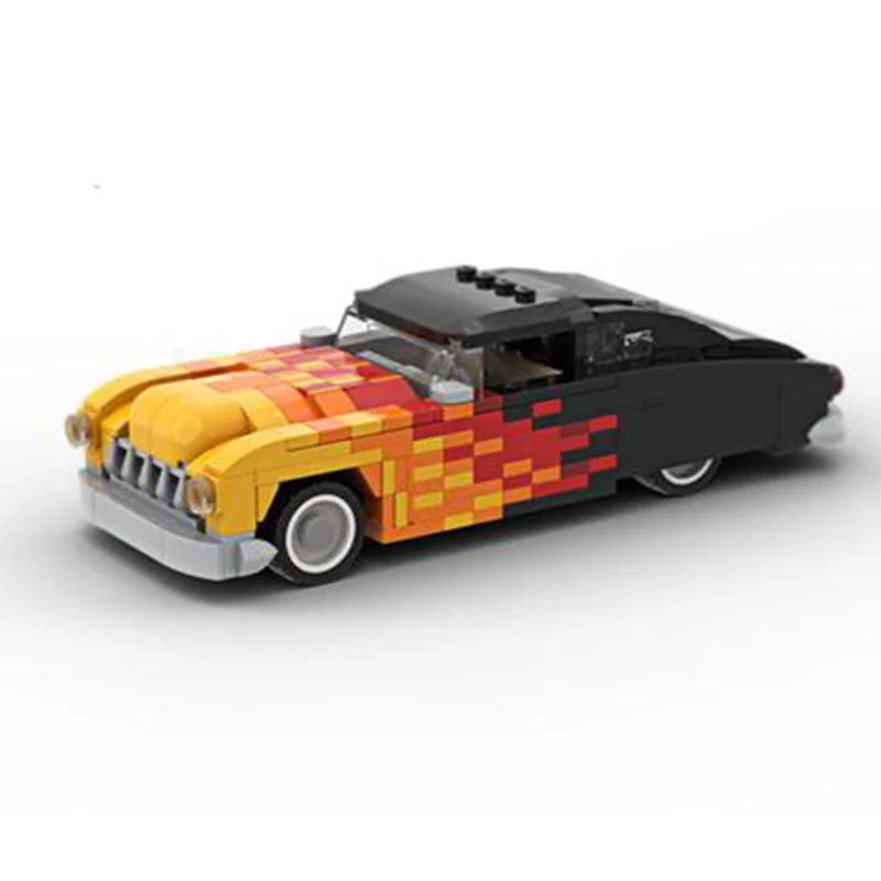 Moc Building Bricks City Car Series Flame Supercar Model Technology Modular Blocks DIY Set Assembly Christmas Gift