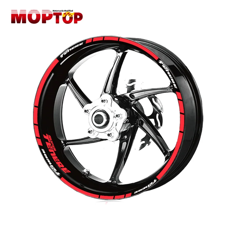 2024 For SUPER TENERE Motorcycle Wheel Stickers Decal Rim Reflective Tire Stripes Sticker Waterproof Accessorie Set Super Tenere