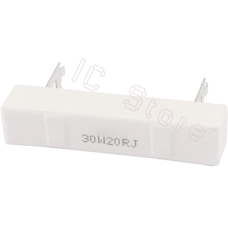 30W 5% Cement Ceramic Resistor Resistance 0.5-300R 1.2 2 2.5 3 4 5 6 8 10 12 15 20 22 25 30 47 50 82 100 120 150 180 200 220 Ohm