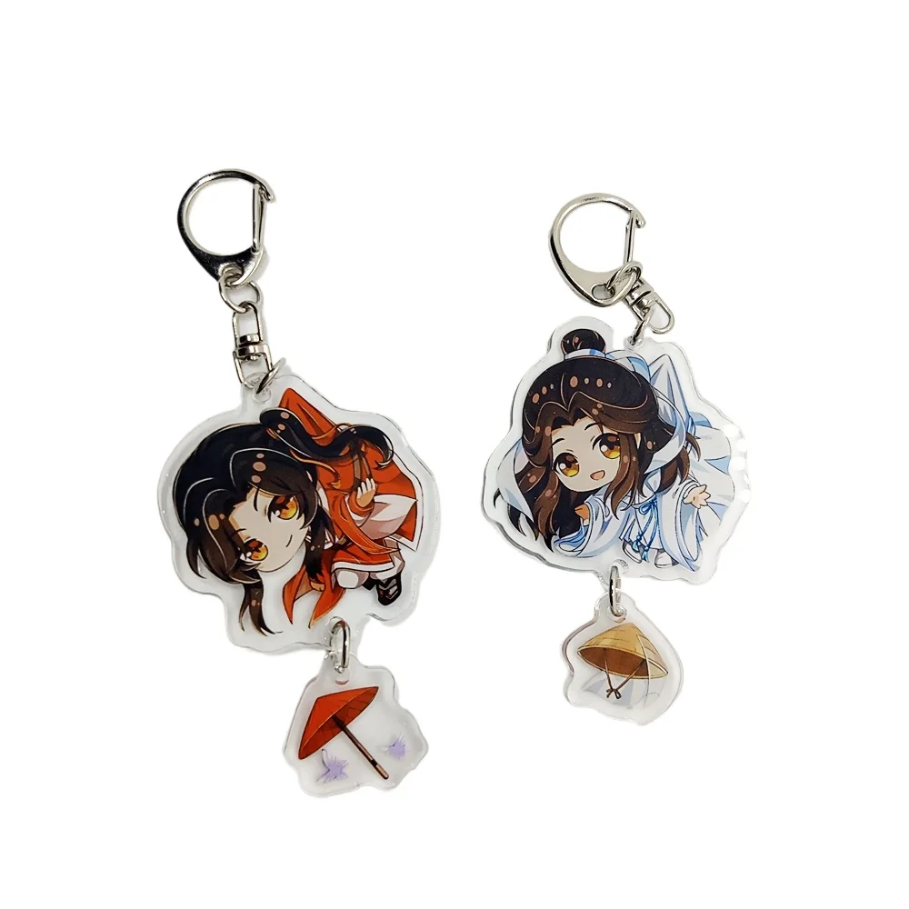 Anime Tian Guan Ci Fu Schlüsselanhänger Xie Lian Hua Cheng Cosplay Niedlicher Taschenanhänger Heaven Official's Blessing Cartoon Spielzeug Schlüsselanhänger Geschenk – Detail 4