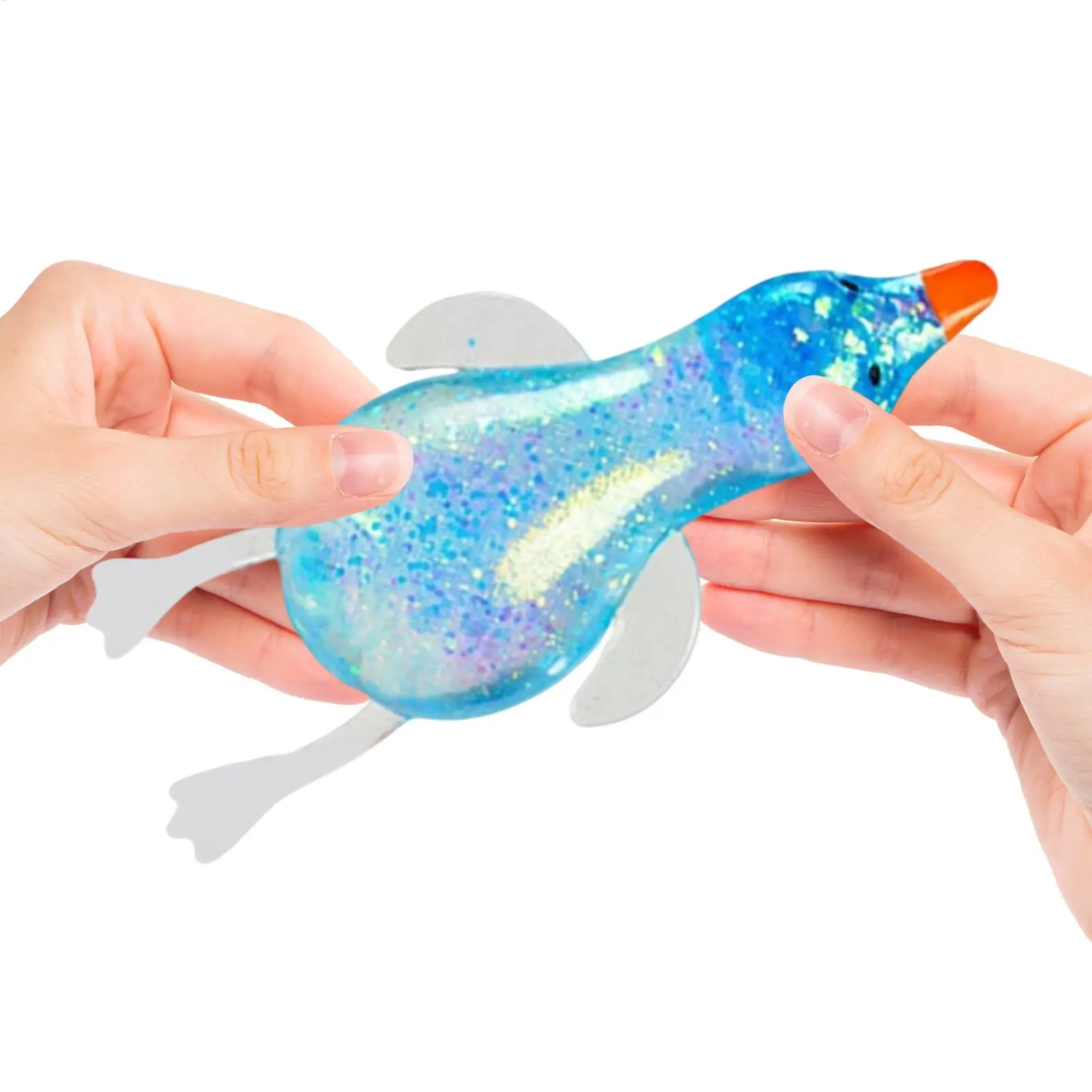 Stretchy Duck Squeeze Toys Animal Sensory Toy Fidget Hand Pinch Relaxation Ball for Teens Adults Animal Shape Work Study Home