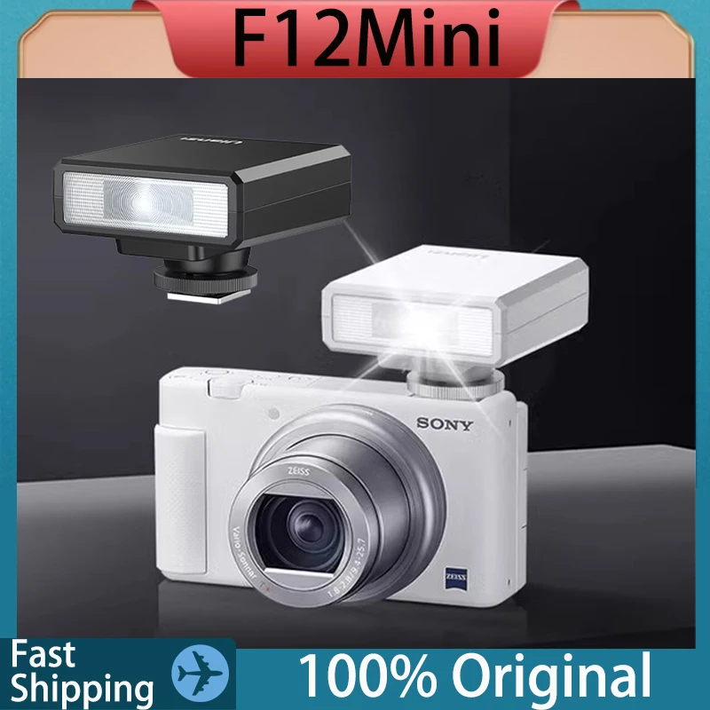 Original Ulanzi F12 TTL Mini Camera Flash Speedlite Wireless Flash Trigger Screen Custom Automatic Camera Flash For DSLR Camera